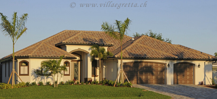 Villa Egretta Ostseite im frühen Morgenlicht Ostseite Villa Egretta Beltramonto
